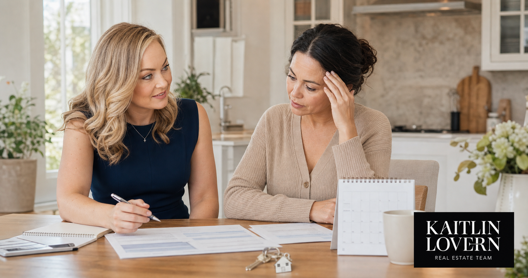Kaitlin Lovern advising a North Texas homeowner who is behind on mortgage payments